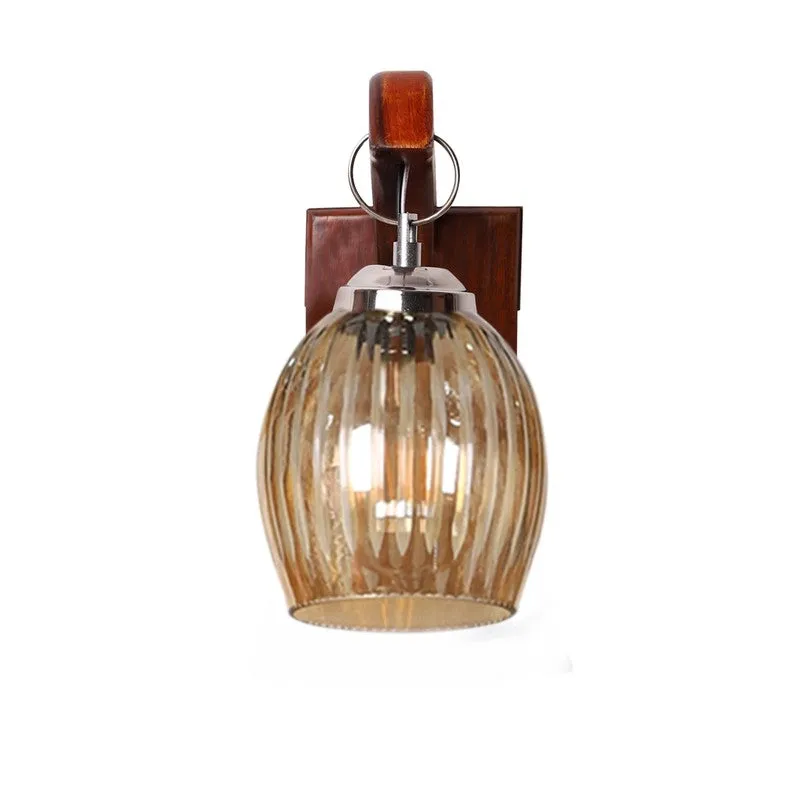 Warm Amber Decorative Glass Wall Lamp media 6