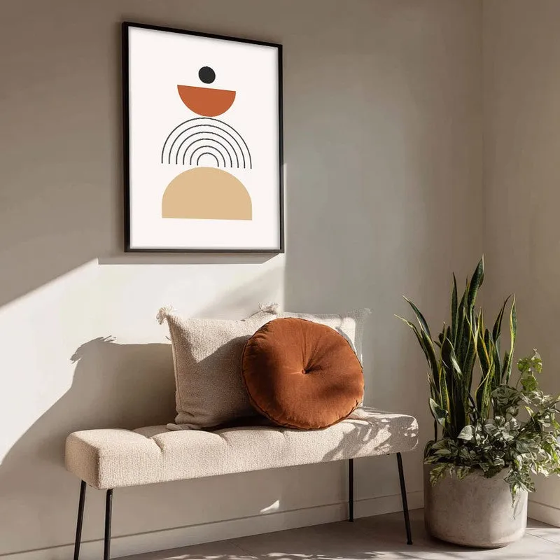 Balanced Horizons Canvas Wall Painting With Black Frame media 4