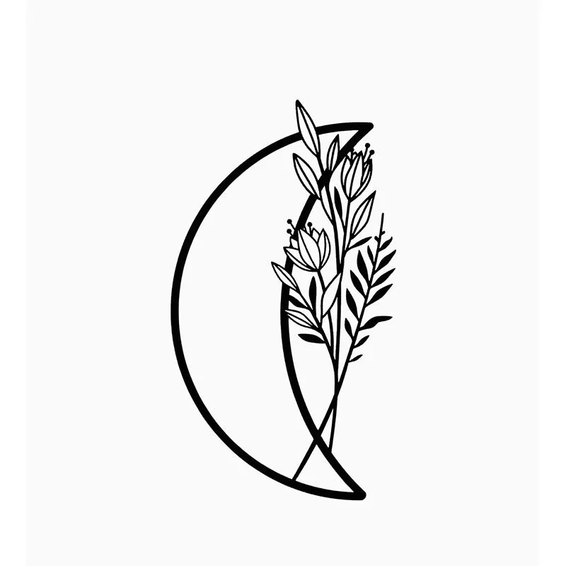 Flower Moon Black Iron Wall Accent media 3