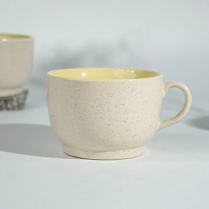 Poura Ceramic Coffee Mug (350 mL) - Yellow media 4