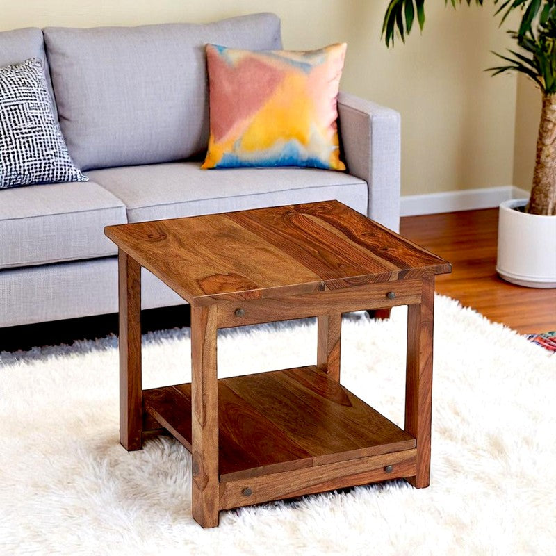 Yavex Sheesham Wooden Center Table - Brown