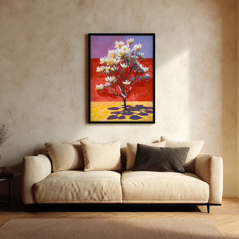 Elvane Canvas Wall Painting With Black Frame
