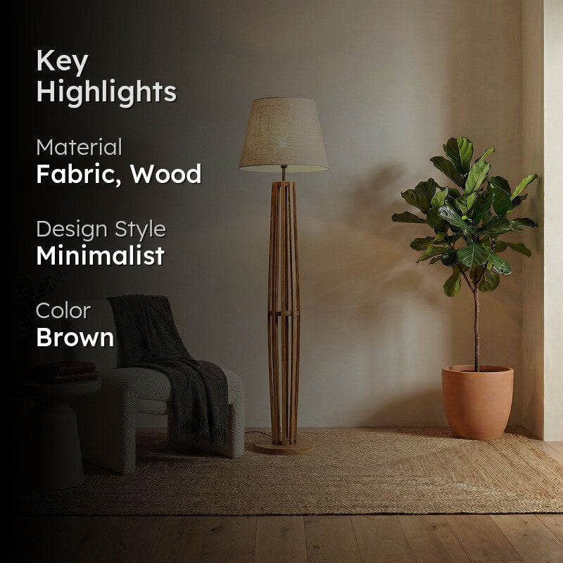 Zephyra Wooden Floor Lamp media 2