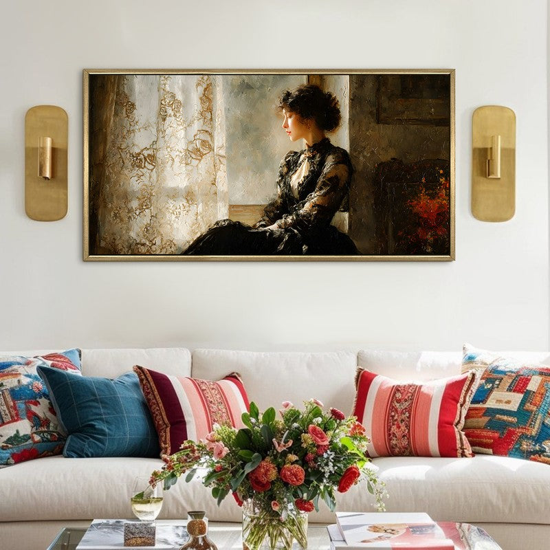 Soft Hours Canvas Wall Painting With Frame