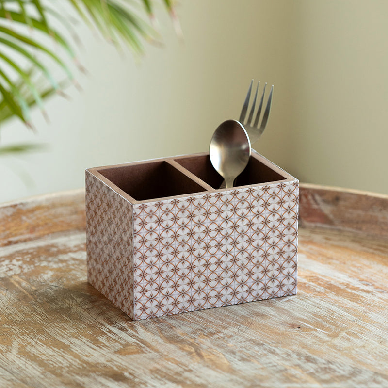 Takhti Duo Wood Cutlery Stand