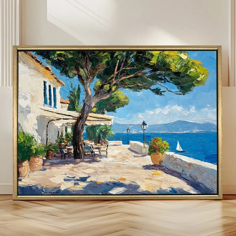 Gilded Horizon Canvas Wall Painting With Frame media 4