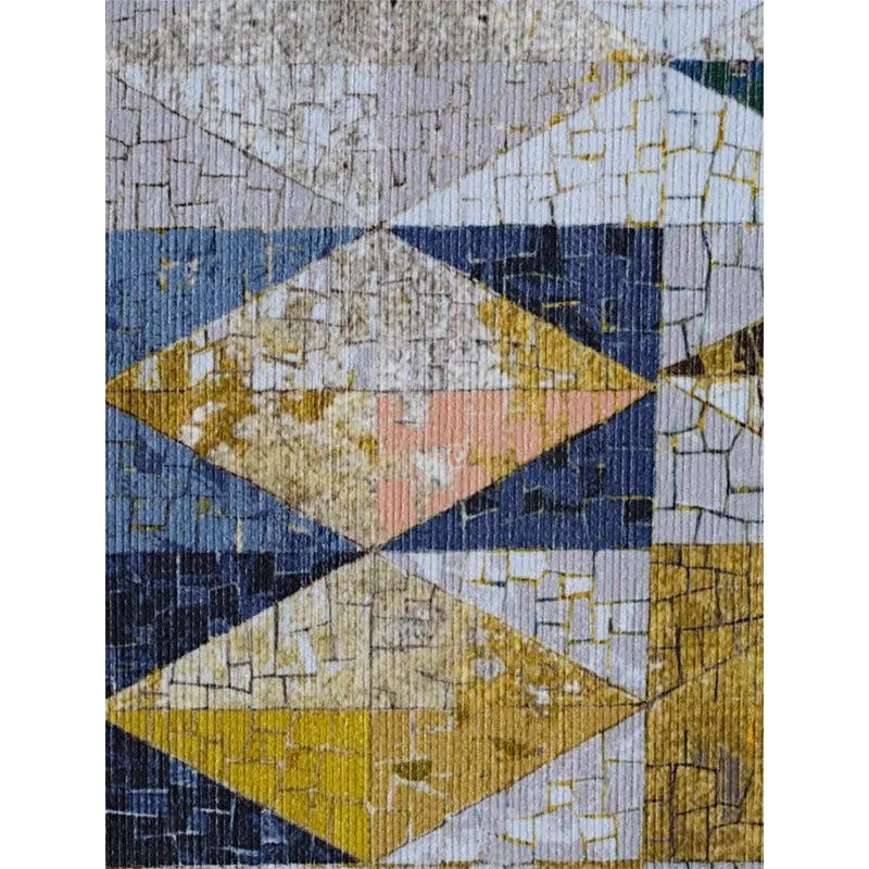 Katya Geometric Polyester Carpet - Yellow & Blue media 6