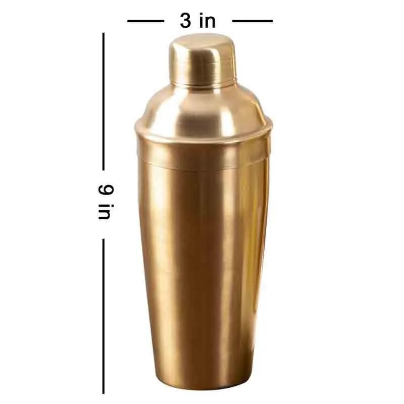 Dove Cocktail Shaker - Gold media 5