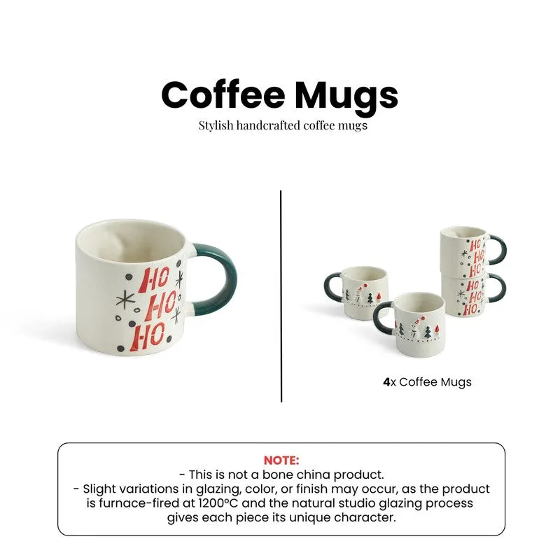 Christmas Ceramic Coffee Mug (330 mL Each) - Set Of Four media 6