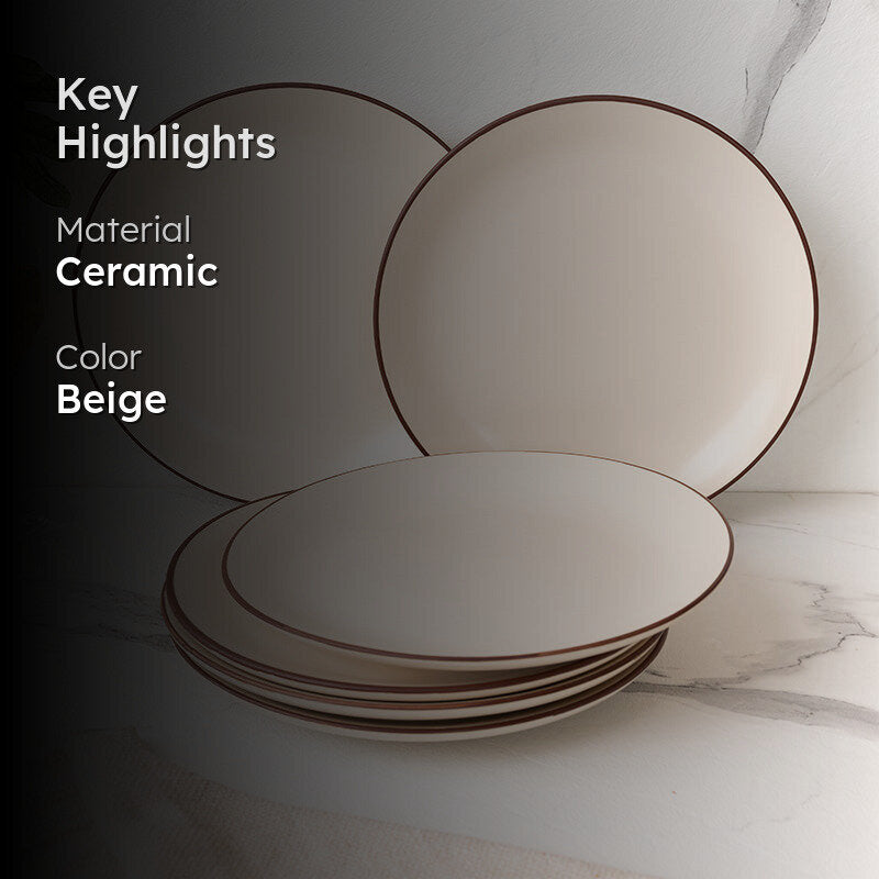Riddo Dinner Plate (Off White) - Set Of Six media 2