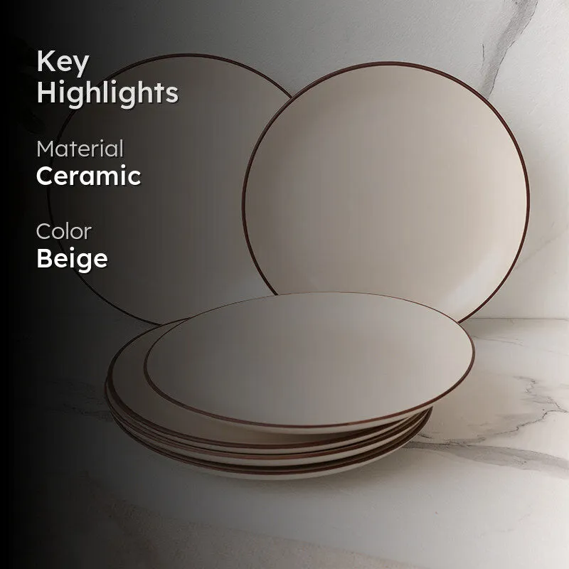 Riddo Dinner Plate (Off White) - Set Of Six media 2