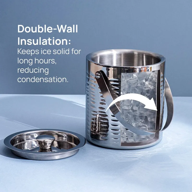 Exquisite Stainless Steel Ice Bucket - 1500 mL media 3