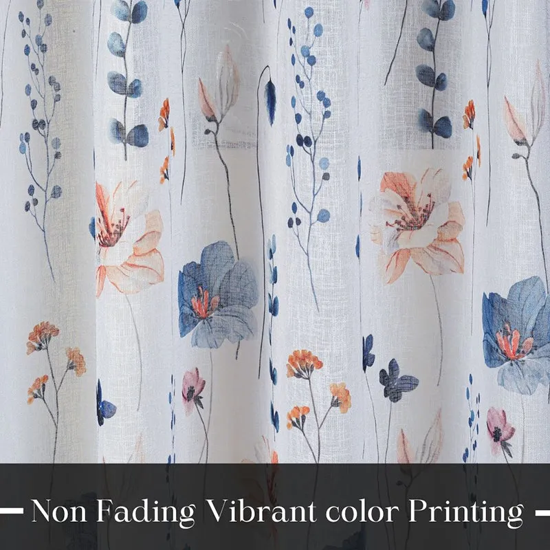 Solmera Linen Texture Sheer Curtain - Set Of Two media 8