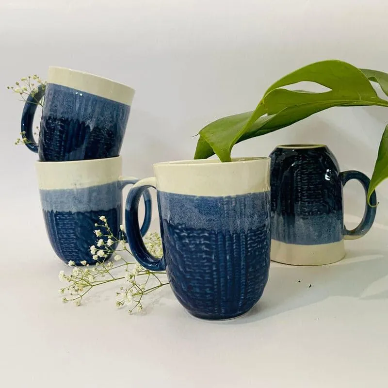 Herva Ceramic Tea Cup (300 mL Each) - Set of Six media 1