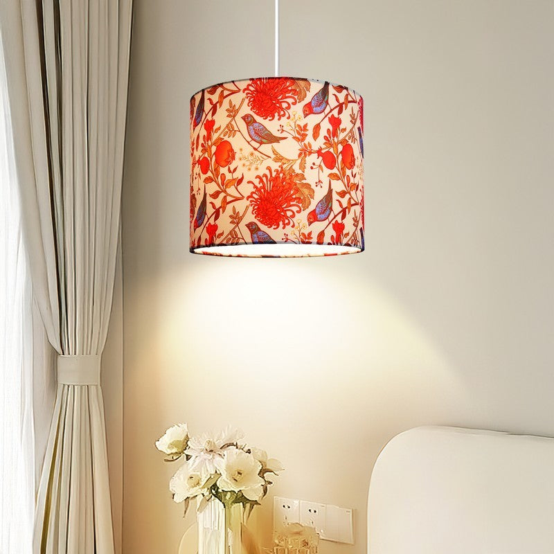 SkyAura Chic Metal & Fabric Ceiling Lamp