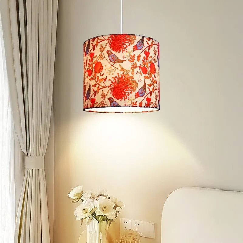 SkyAura Chic Metal & Fabric Ceiling Lamp media 1