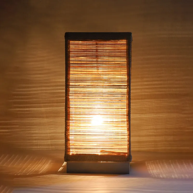 Ecostra Bamboo Table Lamp - White media 5