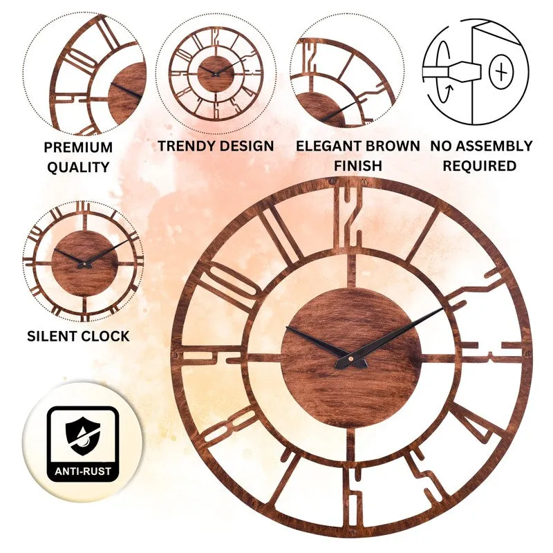 Motion Silent Wall Clock - Bronze media 8