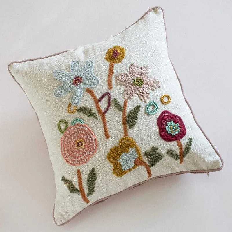 Jemima Embroidered Cushion Cover media 2