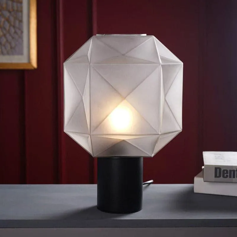 Boxy Glow LED Metal Table Lamp - White,Black media 1