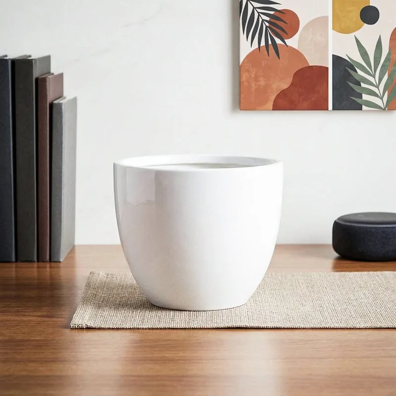Cantata Ceramic Planter - White media 1