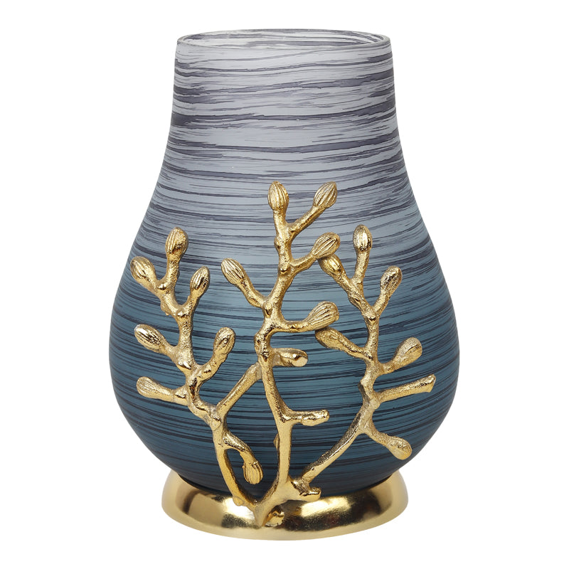 Roscoe Ruma Branched Glass Vase - Blue media 3