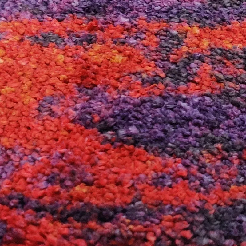 Clyros Abstract Micro Fiber Area Rug - Red media 5