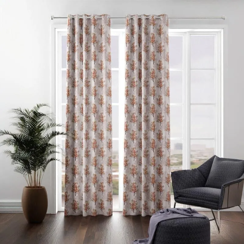 Mikta Floral Curtain - Set Of Two media 1