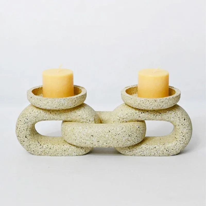 SculptForm Luxe Candle Holder - Beige media 6