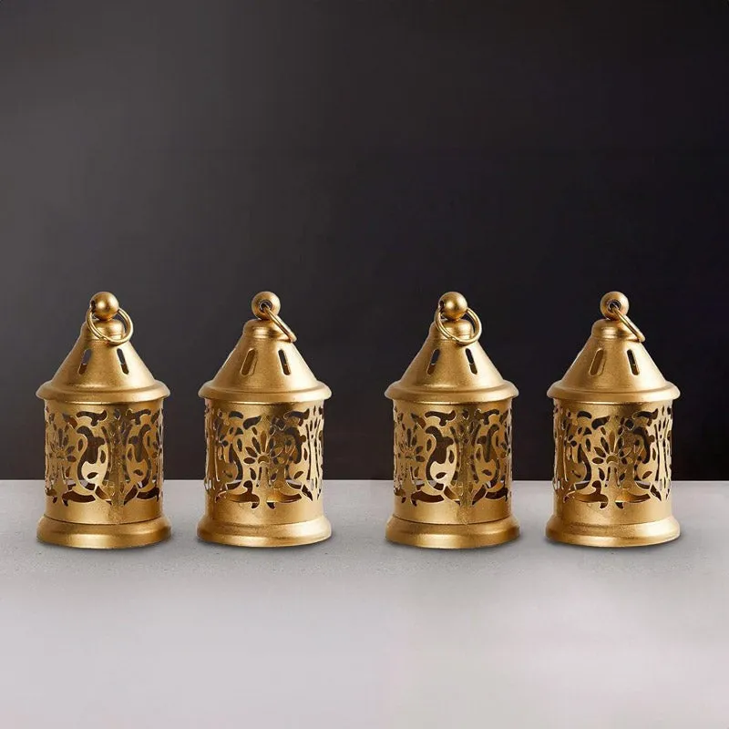 Mandir Lantern Tealight Candle Holder - Set Of Four media 1