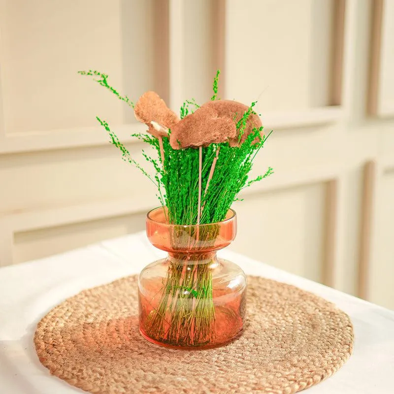 Green & Coral Dried Flower Bunch media 3