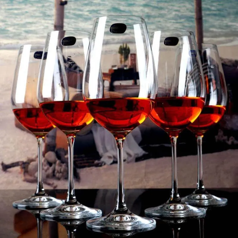 Stella Bohemia Crystal Red Wine Glasses (250 ML) - Set Of Six media 1