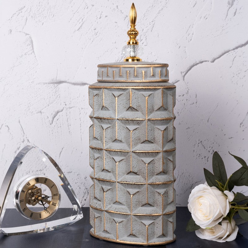 Ashwave Ceramic Jar Showpiece - Large media 3