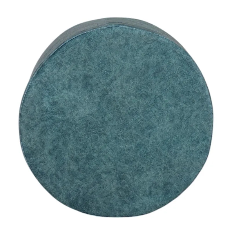 Mrixon Pine Wood Pouffe - Blue media 4