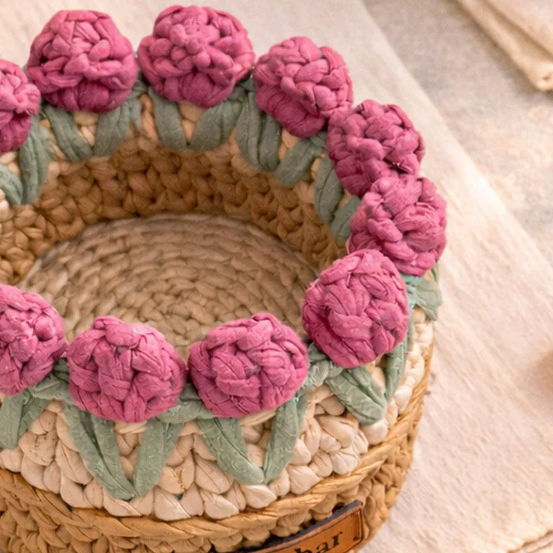 Tulip Twist Cotton Storage Basket media 5