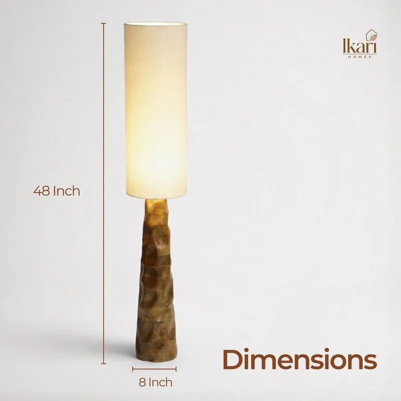Tall White Mango Wood Floor Lamp media 12