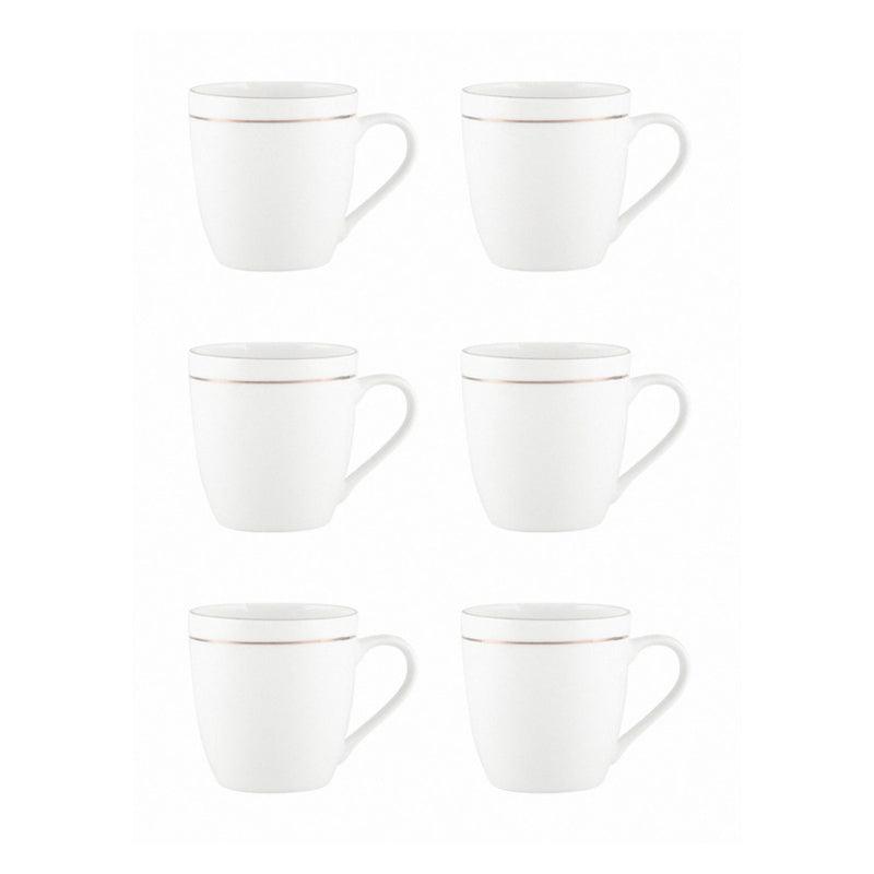 Sonaki Goldline Bone China Tea Cup (200 mL Each) -  Set of Six media 3