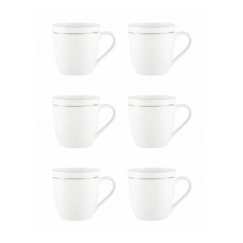 Sonaki Goldline Bone China Tea Cup (200 mL Each) -  Set of Six media 3