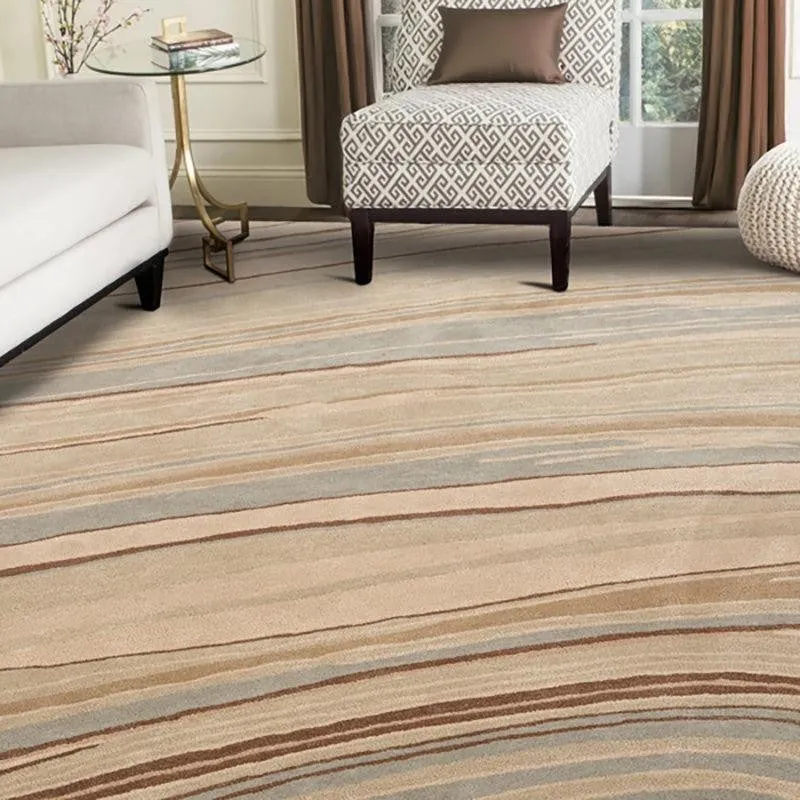 Thoth Hand Tufted Abstract Wool & Nylon Carpet - Taupe media 7