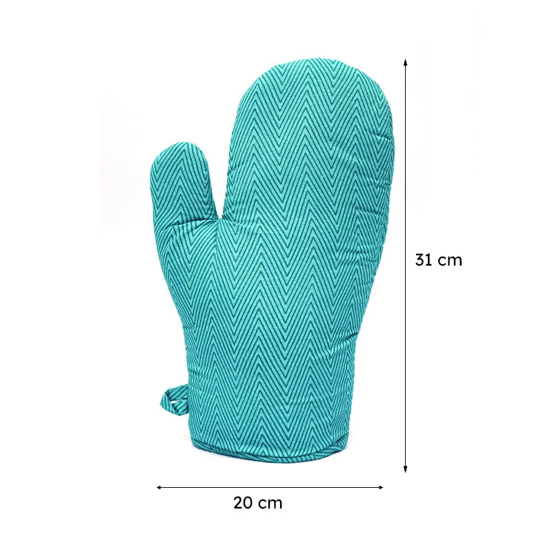 Swayam Keras Kitchen Gloves (Teal) - Set Of Two media 9