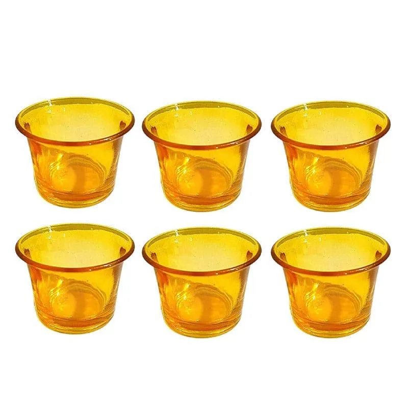 Uthena Tealight Candle Holder (Yellow) - Set Of Six media 3