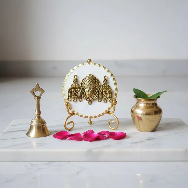 Lakshmi Kripa Marble Showpiece With Stand media 5