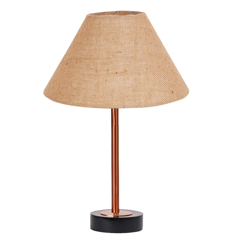 Sienna II Rodin Wooden Table Lamp - Beige,Copper,Black media 4