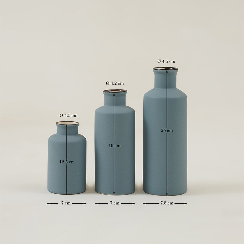 Alnira Bottle Vase (Blue) - Set Of Three media 5