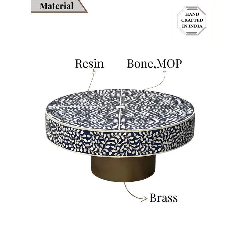 Elantra Bone Inlay Center Table - Blue media 8
