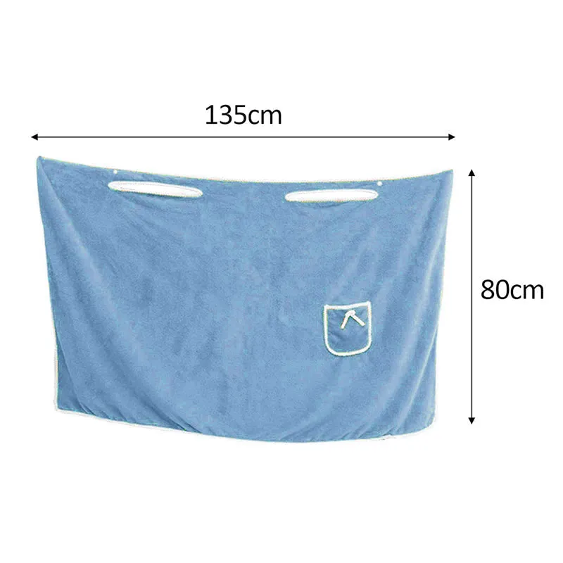 Velvessa Microfiber Bath Wrap - Blue media 10