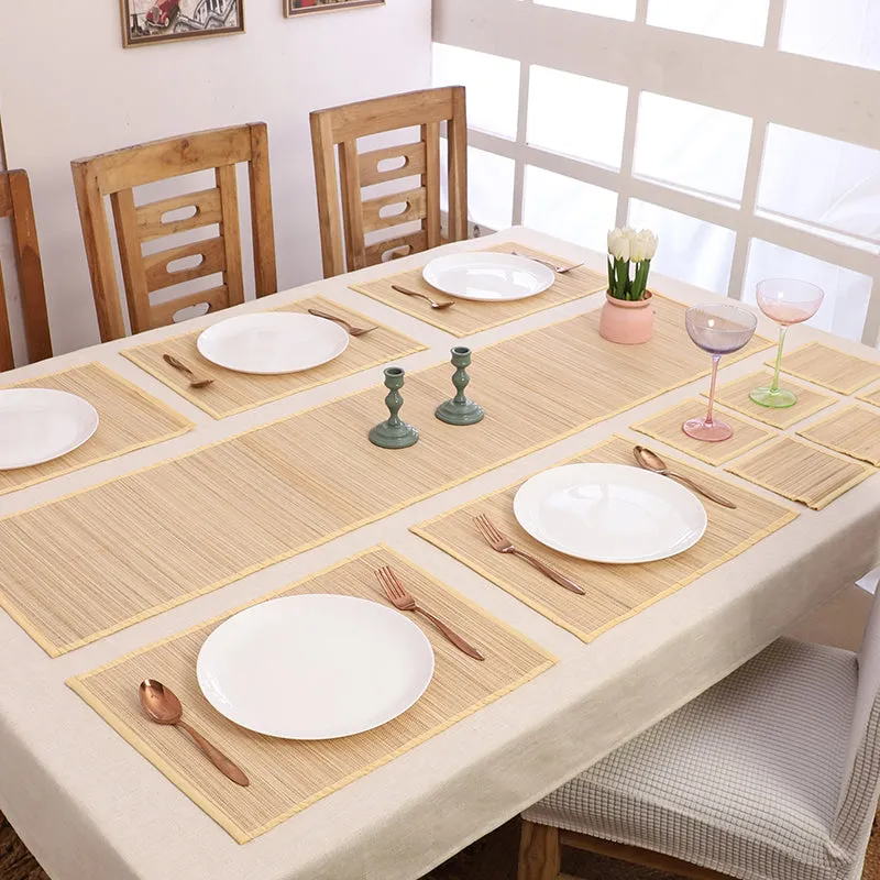 Woodland Nest Bamboo Kitchen Linen Set (Beige) - Thirteen Piece Set media 1