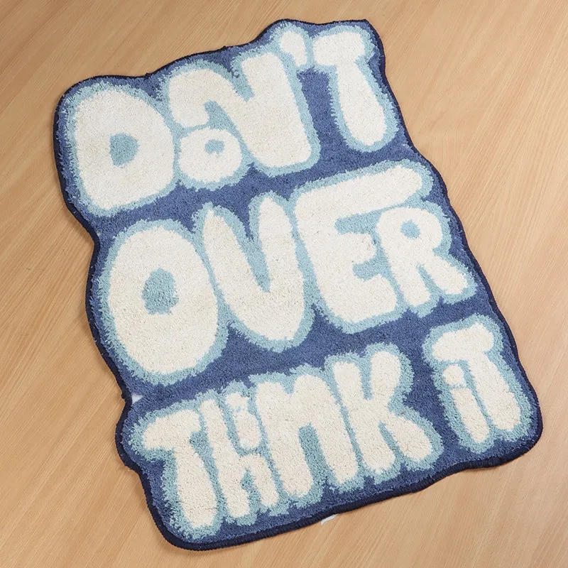 Don't Overthink Poly Cotton Bath Mat media 3
