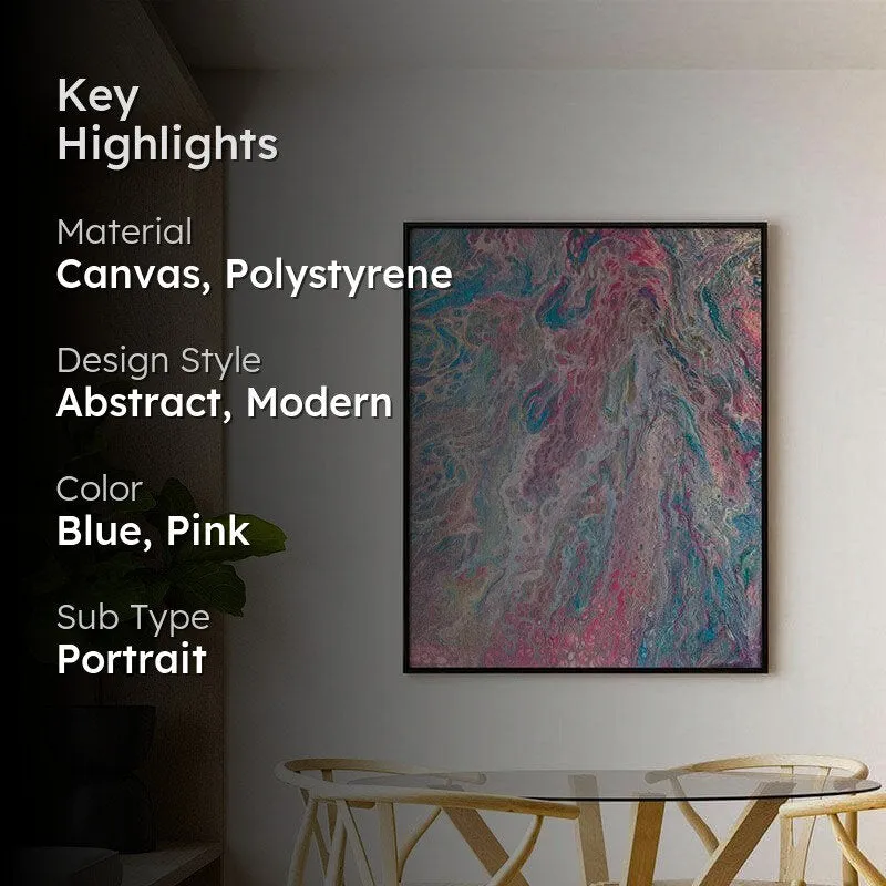 Divine Fluid Canvas Wall Painitng - Black Frame media 2