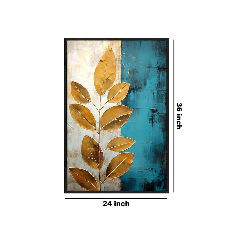 Leaves of Light Wall Painting With Frame media 6